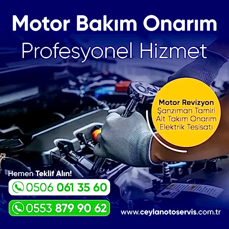 Motor bakım onarım, motor revizon, alt takım, şanzıman, oto elektrik