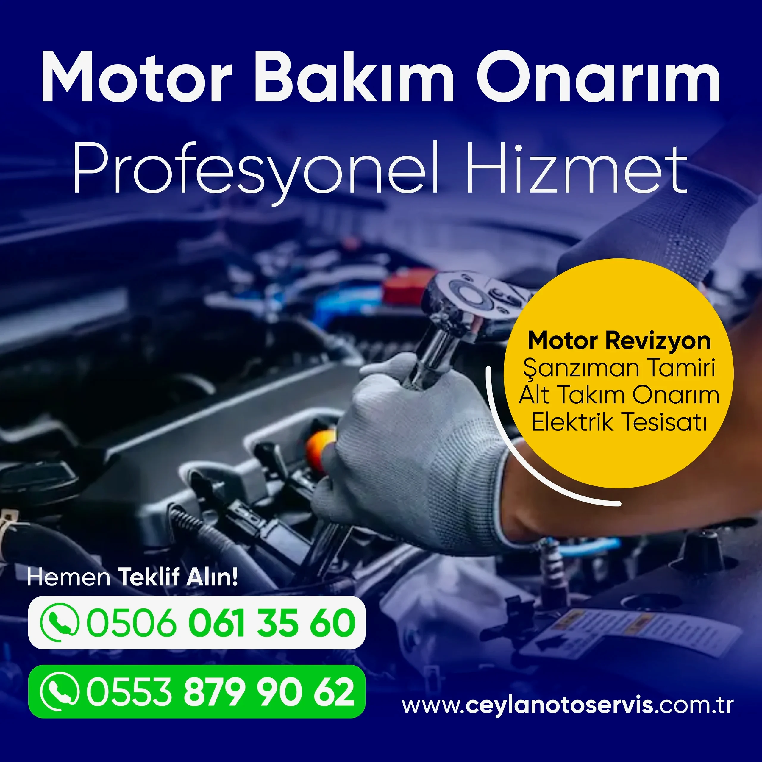 Motor bakım onarım, motor revizon, alt takım, şanzıman, oto elektrik