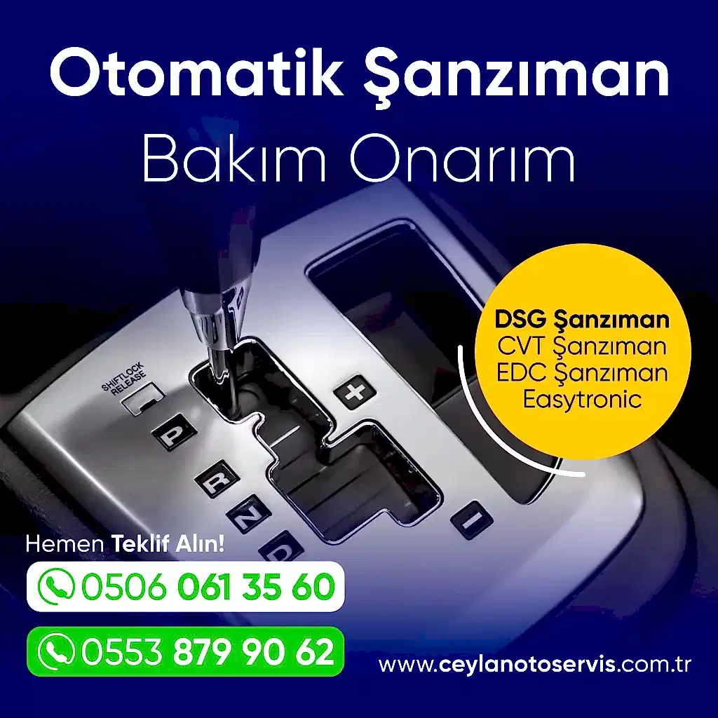 Otomatik şanzıman tamiri, şanzıman bakım onarım, dsg, cvt, edc, easytronic, kart beyin tamiri, kodlama, oto araç servisi