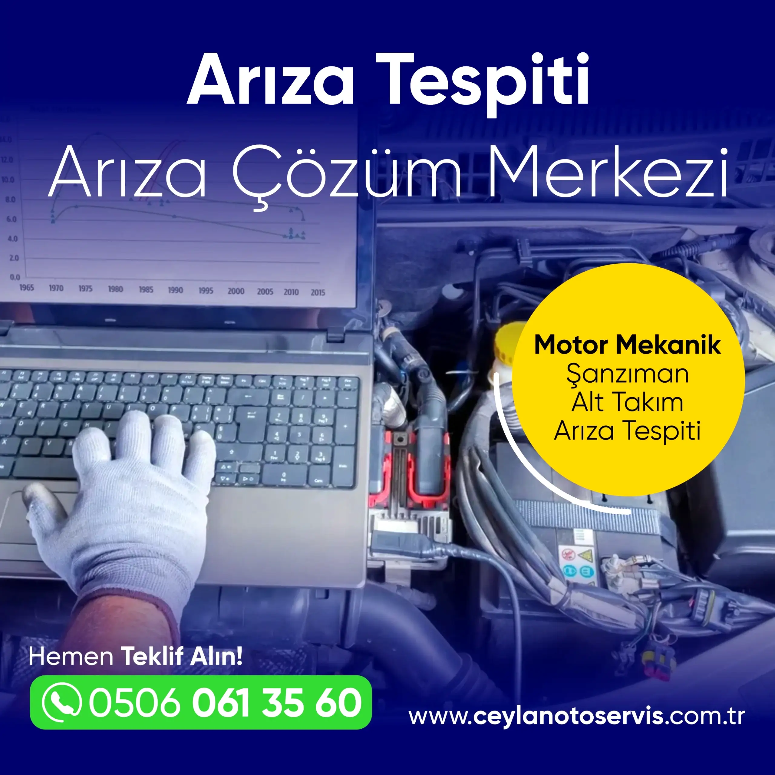 Arıza tespit, motor arıza ışığı, bilgisayarlı arıza kontrol, oto tamir,