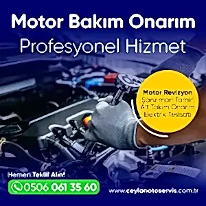 Motor bakım onarım, motor revizon, alt takım, şanzıman, oto elektrik